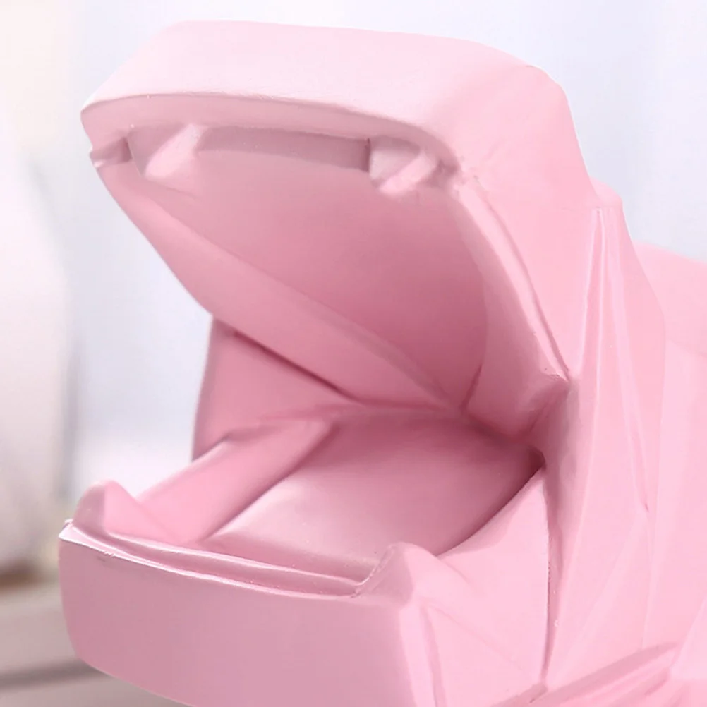 

Hippo Shaped Pink Saving Pot Durable Creative Money Box Desktop Decoration Household Ornament Perfect Kids Gift