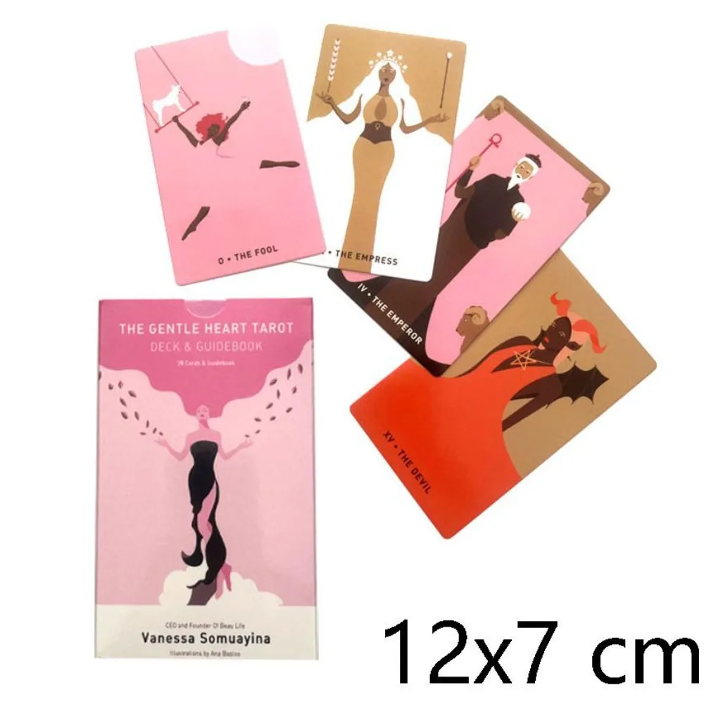 12X7cm Gentle Heart Tarot Deck Card Games Paper Manual