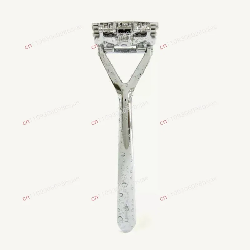 Leaf razor blade change three-layer razor razor bald head artifact (stainless steel)