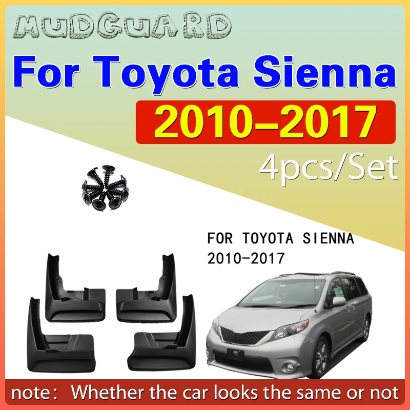 

For Toyota Senna Sienna 2011 2012 2013 2014 2015 2016 2017 Fender Mudguard Mud Flaps Guard Splash Flap Mudguards