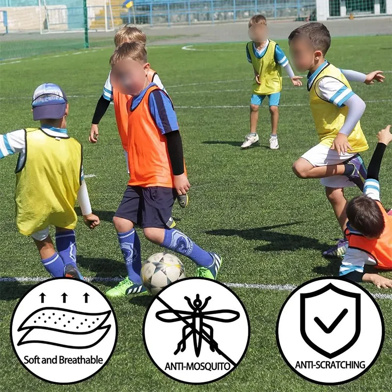 Sports Cooling Arm Sleeves Children's Basketball Cycling Arm Covers Outdoor Sports Mosquito and UV Protection Sleeves image 6