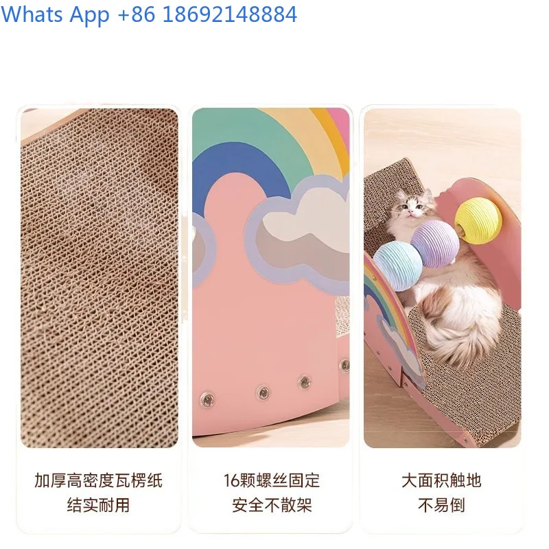 Cat Scratcher with Durable Cat Toy and Cozy Cat Bed for Feline Entertainment