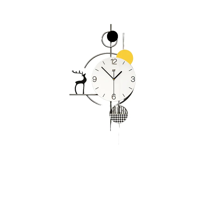 Modern Simple Art Silent Wall Clock 12-inch Creative Decoration Wall Clock