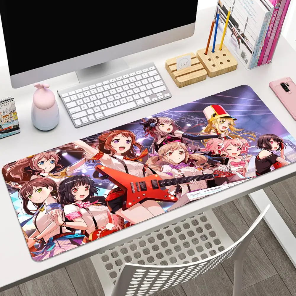 Anime BanG Dream Girls Band Party Mousepad Large Gaming Mouse Pad LockEdge Thickened Computer Keyboard Table Desk Mat