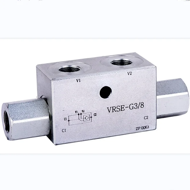 One-Way Hydraulic Lock Valve, Hydraulic Cylinder Tubular Lock VRSE F FF, Threaded Hydraulic Parts G1/2 G1/4 G3/8