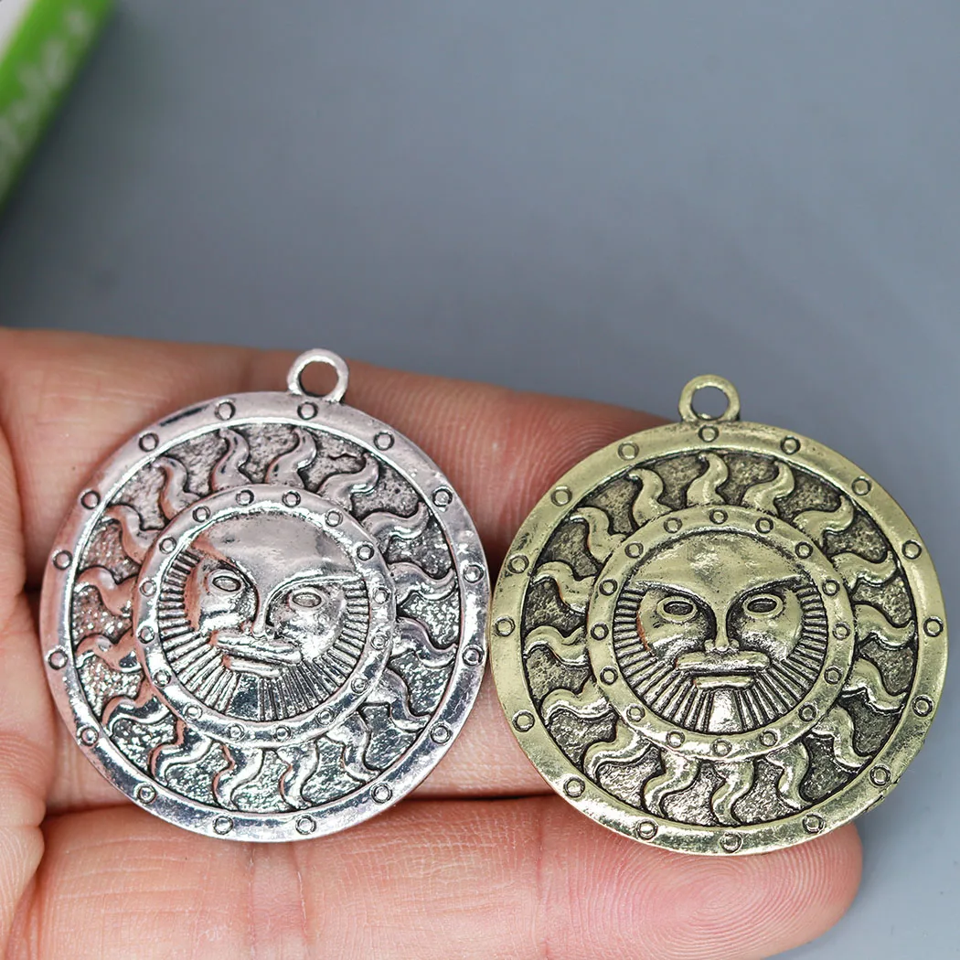 3pcs/Lot Yarila Spring Sun Slavic symbol Charm Pendant For Necklace keychain amulet Handmade Jewelry Making supplies Wholesale