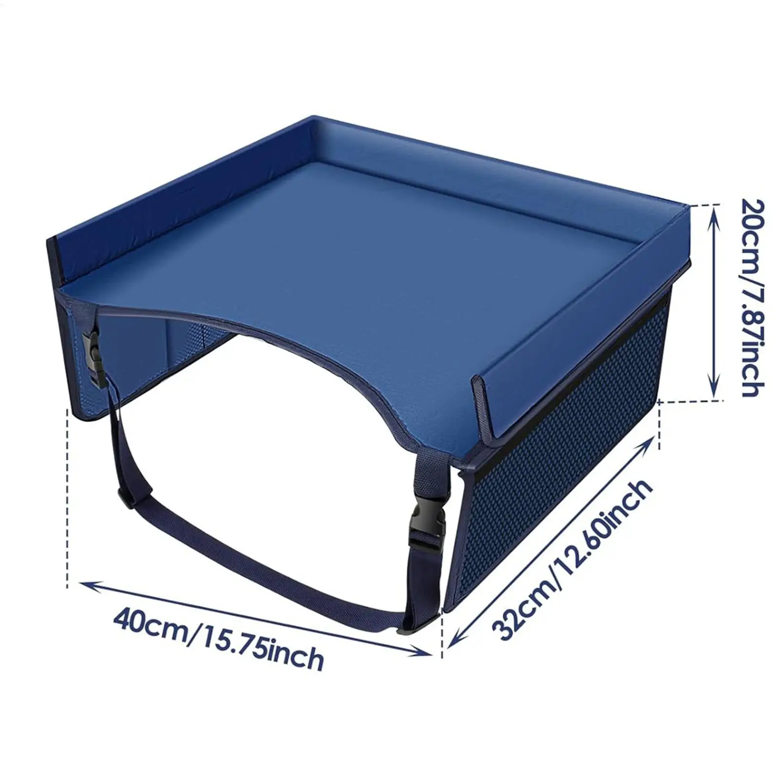 Waterproof Car Seat Travel Tray Safety Seat Play Table Organizer Storage Snacks Toys Cup Holder For Baby Children Kids Stroller view 6