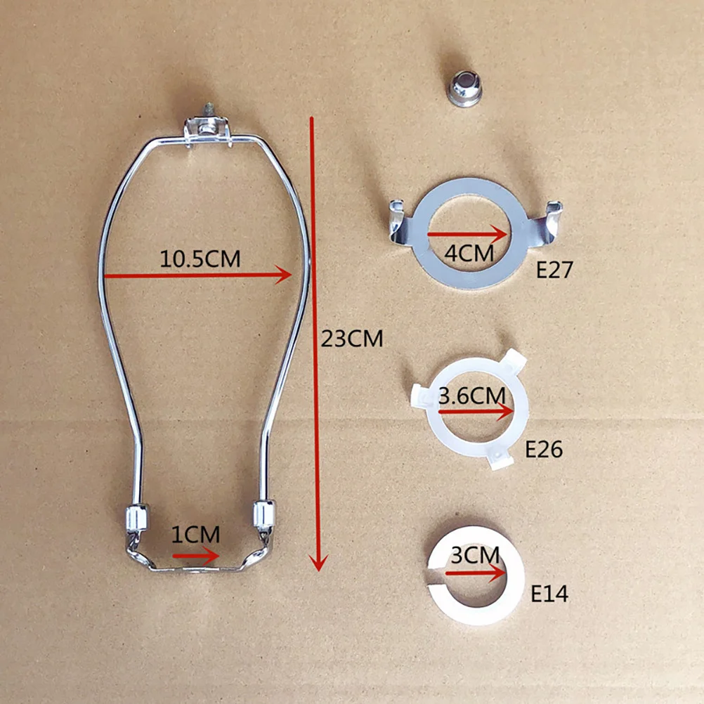 

Floor Lamp Shade Harp Holder Iron Metal Horn Frame Practical Lamp Bracket for Table and Floor Lamps Horn Light Bracket