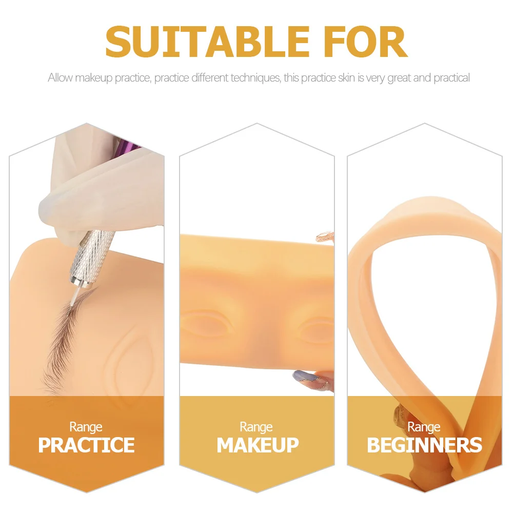 

Силиконовая доска для практики макияжа, татуировка бровей, практика микроблейдинга, искусственная кожа для татуировки, принадлежности для рисования