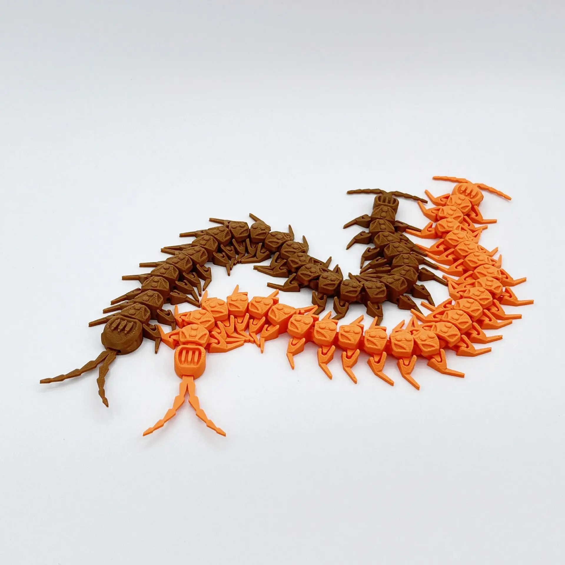 

3D Printed Mechanical Centipede Ornament Creative Movable Animal Figurines Fidget Toys Home Decor Desktop Ornament for Gifts