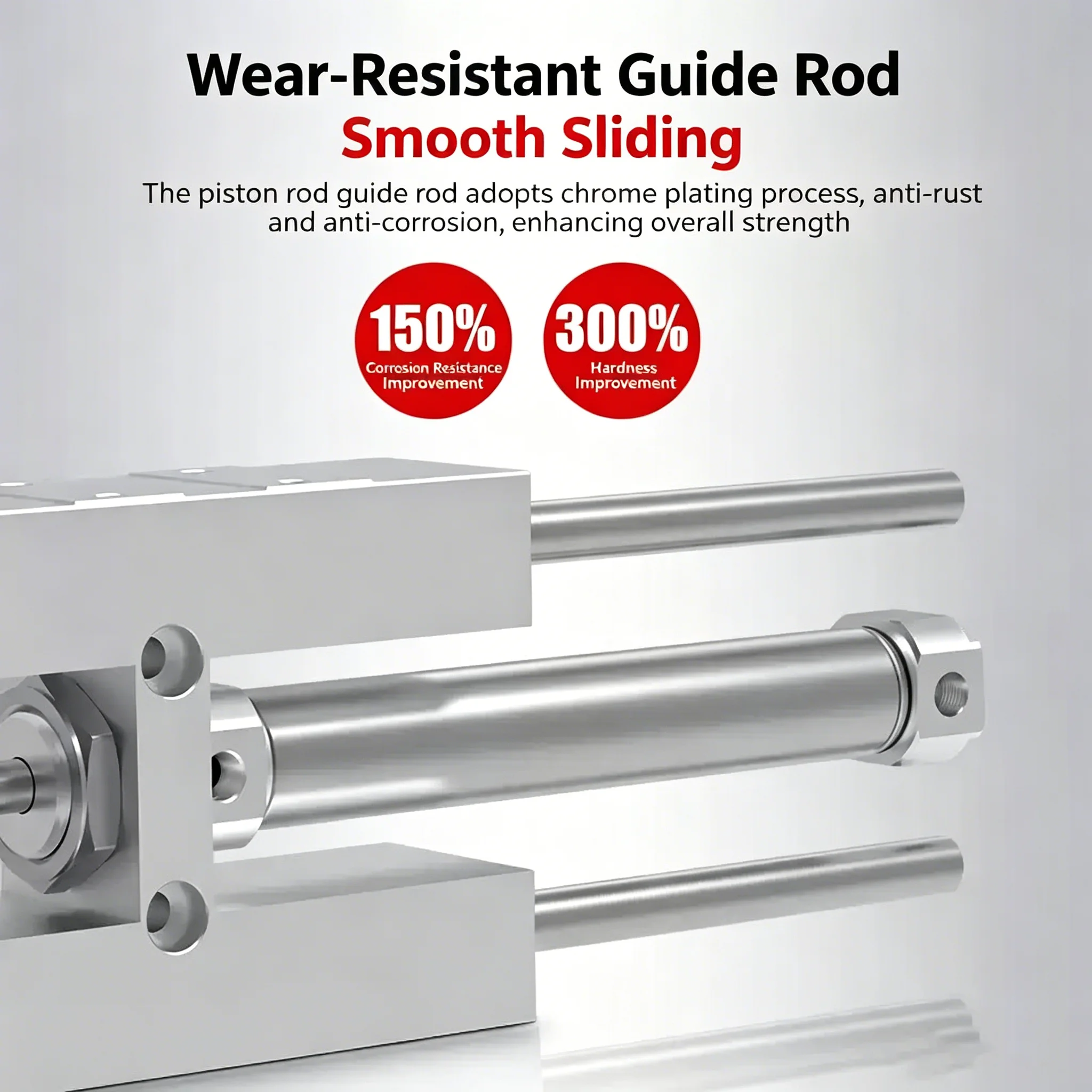 Three-Axis Three-Rod Guided Cylinder with Bracket TMICM/TMICL12/16/20/25-25/50/75/150/200S
