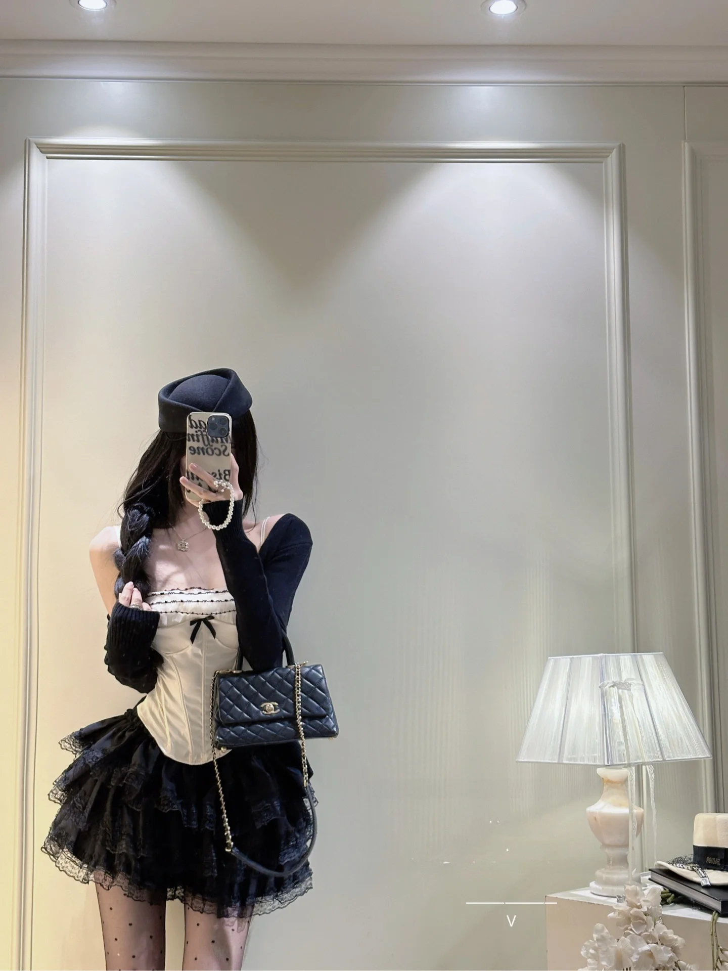 

Lilian Morning Knot Cake Splice Fibone Slimming Belted Strapl Women's Top Skirt Set Long Sve V-ne Button ...