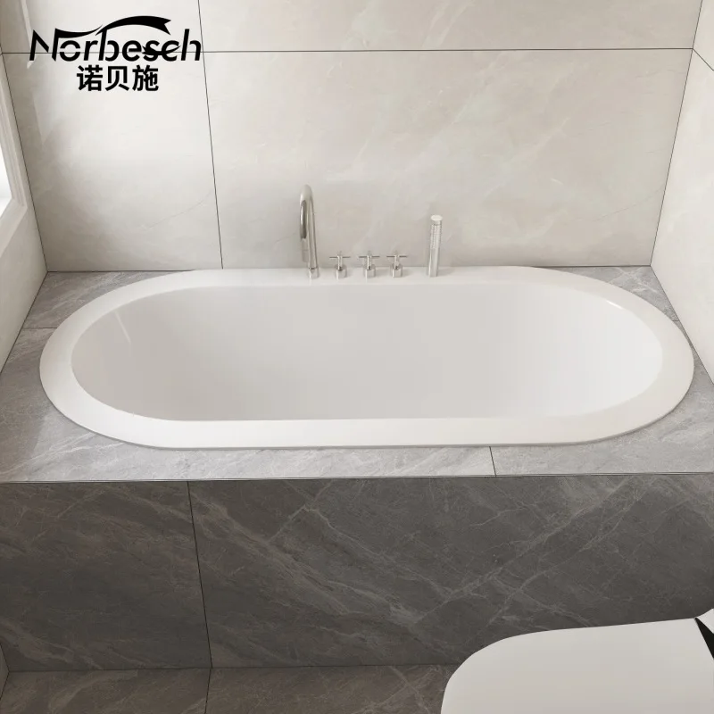 

Family Adult Acrylic Oval Embedded Massage Surf Heated Hotel Bed And Breakfast Bathtub 1.3-1