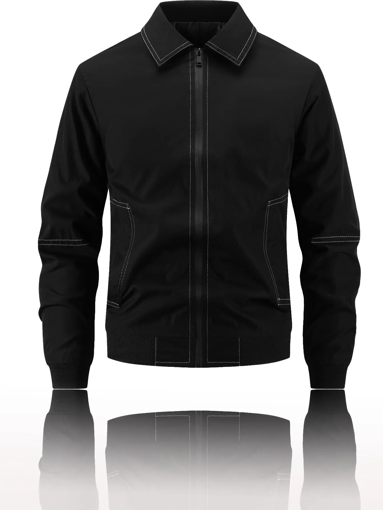 

Men's Slim Fit Jacket New Design Sense Men's Black Jacket Brand Casual High-quality Men's Long Sleeved Top Solid Color Blazer