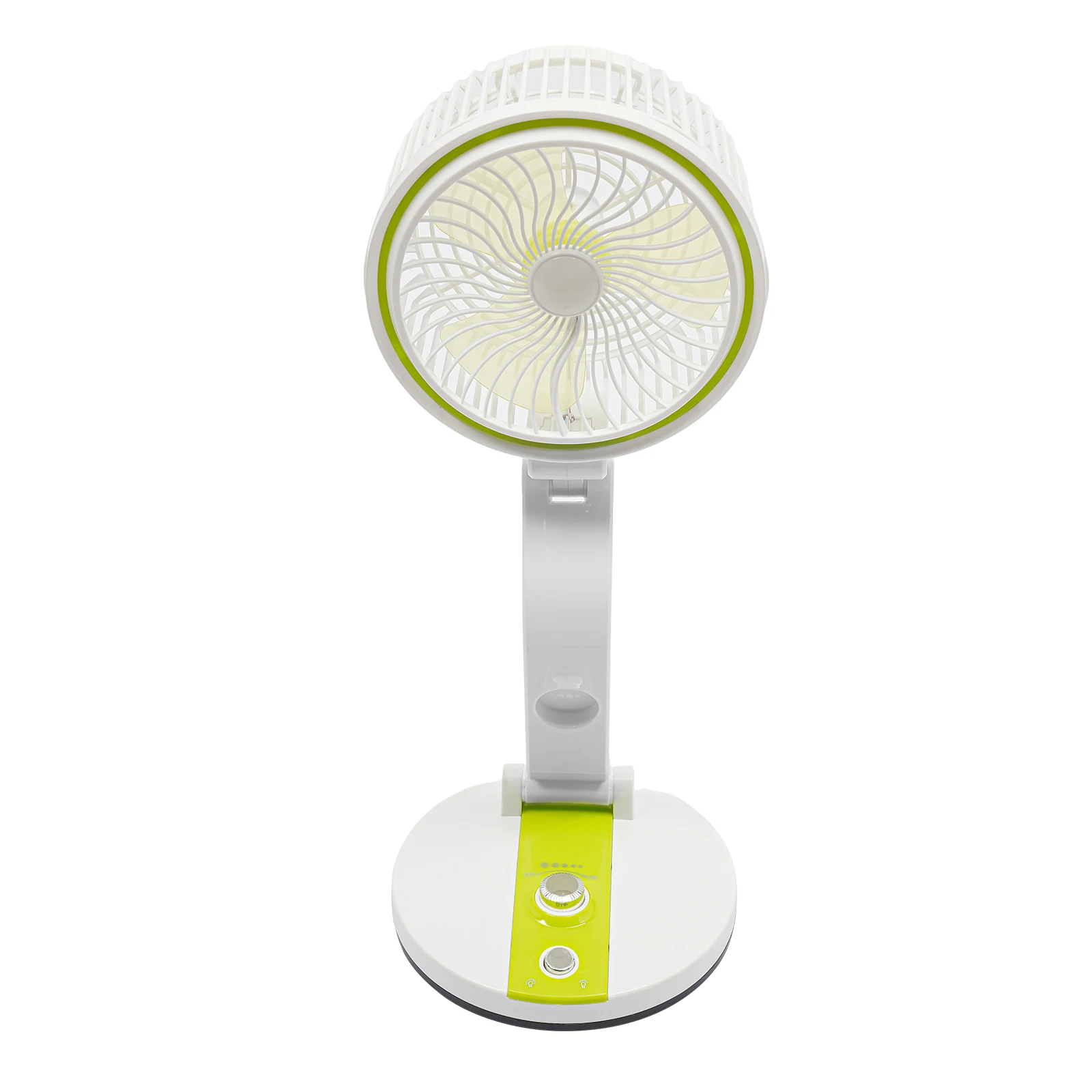 Folding Fan with Light USB, Portable Mini Fan 1200mAh 2H Runtime, Desktop Foldable Fan 3 Speeds for Office Travel