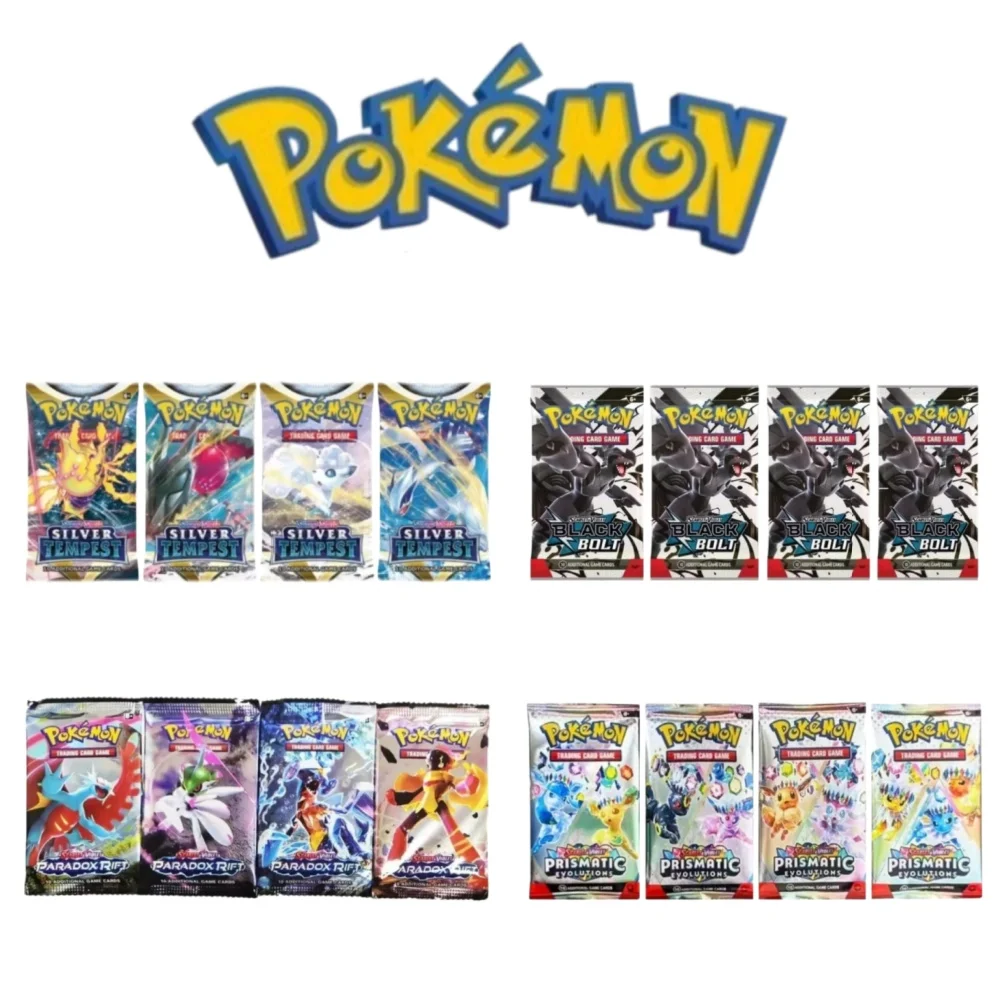 Pokemon-Karten Mega Evolution Ascended Heroes Englische Version Karten pro Packung Seltene Sammelkarten für Sammlung Geschenk 4 Packungen