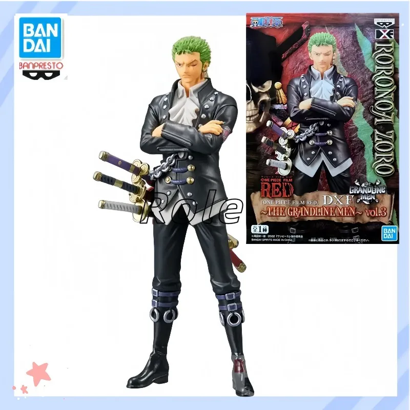 

【В наличии】Banpresto One Piece DXF Roronoa Zoro Red Vol.3 17 см аниме фигурка ПВХ фигурка Коллекция Модель игрушки подарки