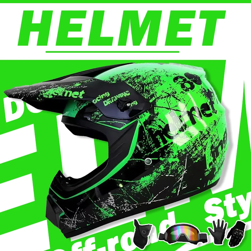 Motocross & Mountain Bike Helmet Set - Helmets for Off-Road, MTB, Dirt Bike Racing, and Speedframe Adventures