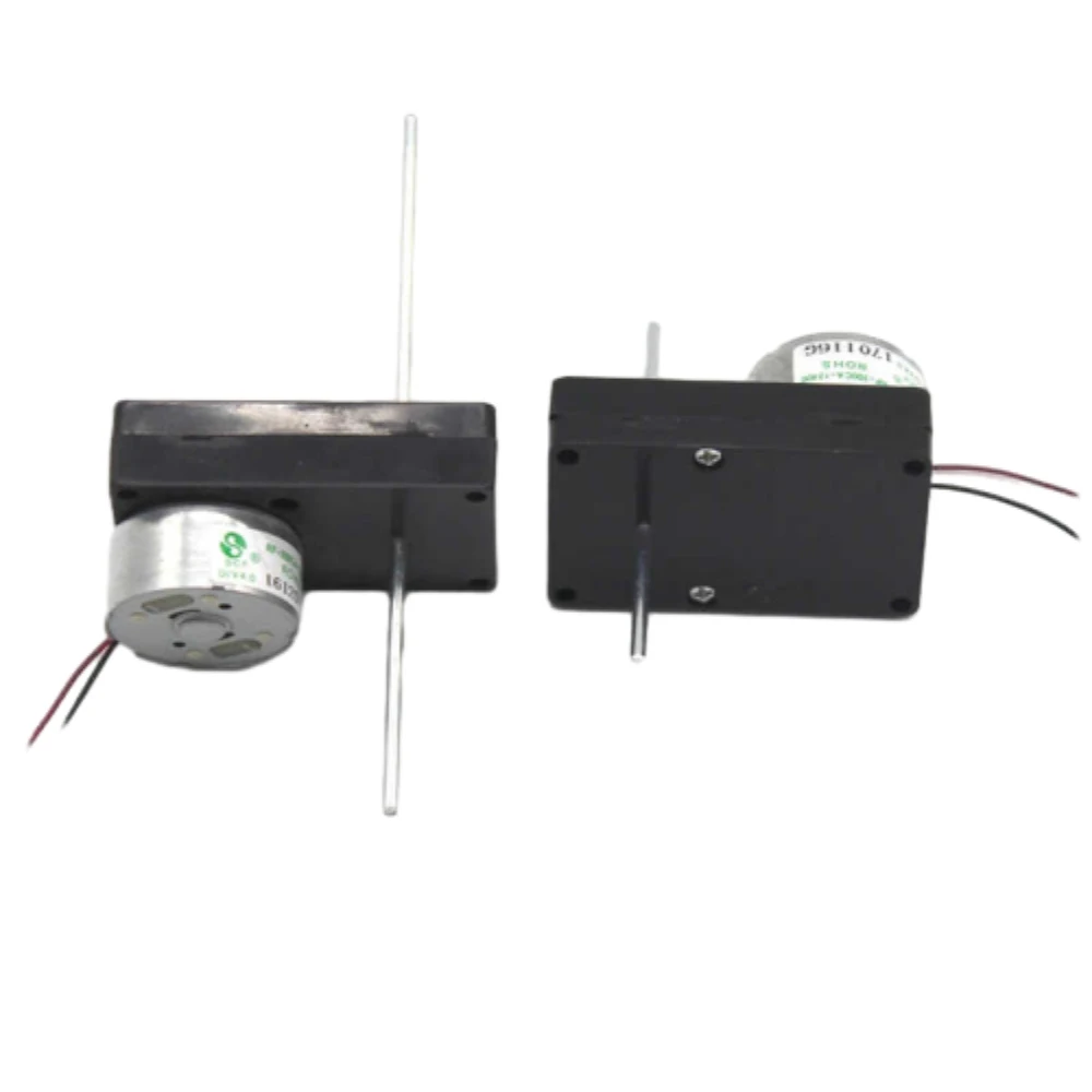 1 buah DC1-5V Motor gir 3048-300, aksesori Motor elektrik DIY Motor sumbu panjang 100 RPM-150 RPM, 330mm/80mm/540mm/80mm/60mm/50mm