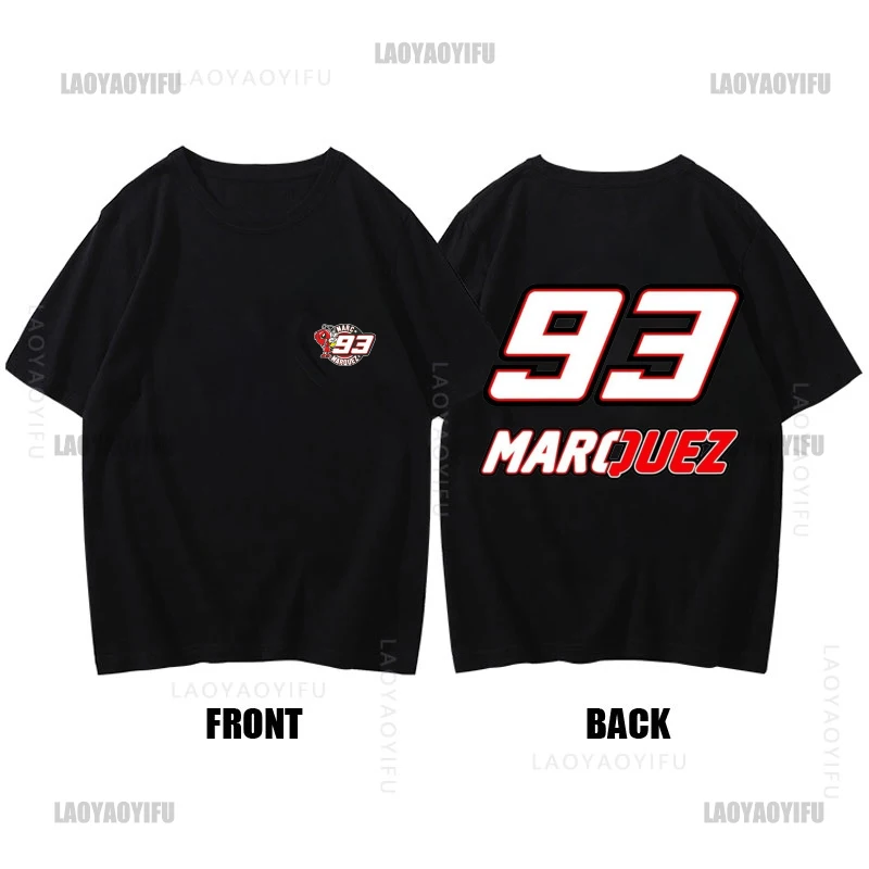 Cool Red Ant From Marquez Logo T-Shirts Men Women Marquez Motorcycle Racing Game 93 100% Cotton Short Sleeve Adult Clothing