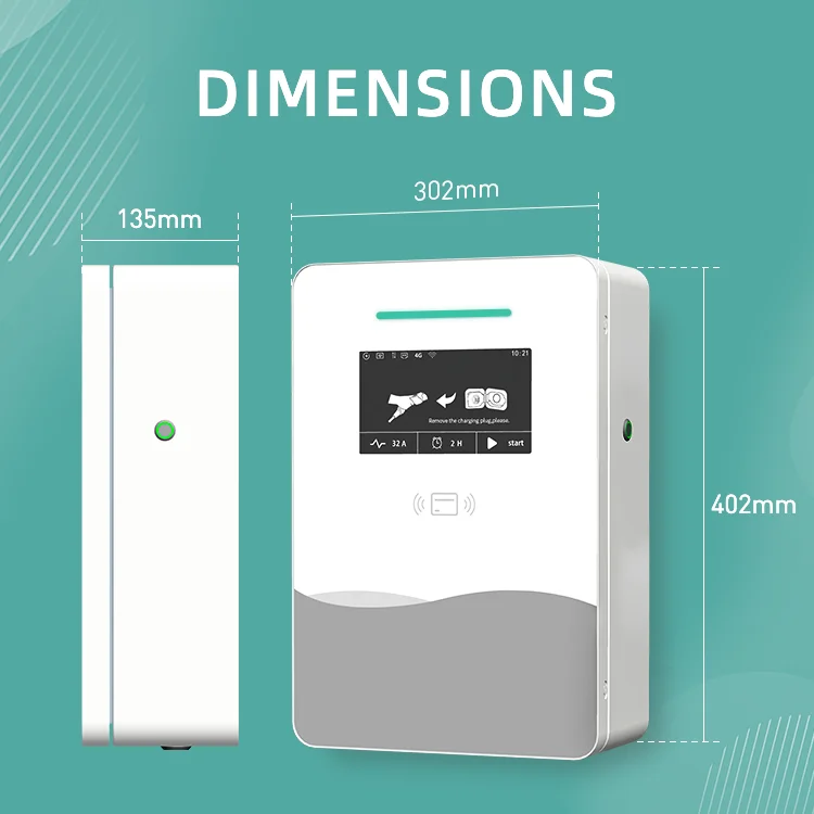Ethernet/4G 7kW/11kW/22kW Dynamic Load Balancing Supported  Electric Viechle Charger Charging Station CE-certificated