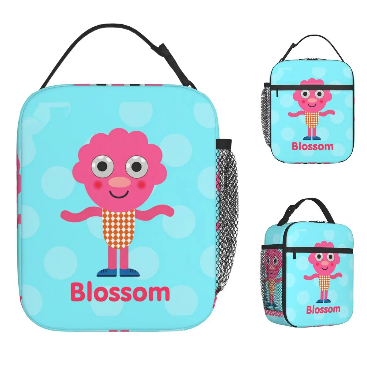 Noodle & Pals Micro Lunch Bag Super Simple Fun Lunch Box For Girls School Portable Cooler Bag Oxford Graphic Tote Food Bags