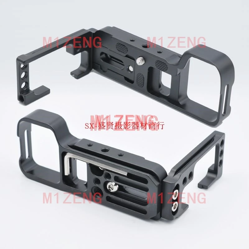 A7C Extended Adjustable Quick Release L Plate/Bracket hand Grip with hotshoe adapter for Sony A7C camera tripod