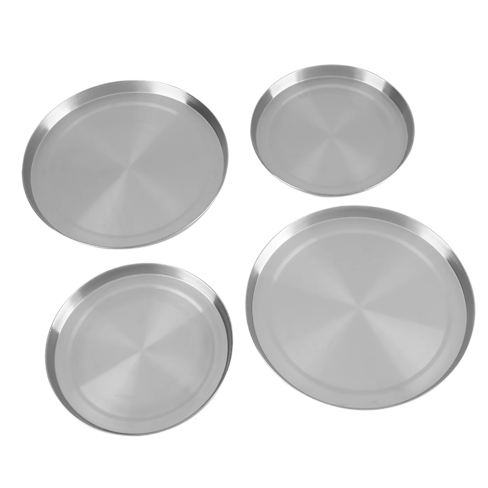4PCS Stove Burner Covers Stainless Steel Gas Cooker Protector Caps Kitchen Top Burner Protection Cover Reusable