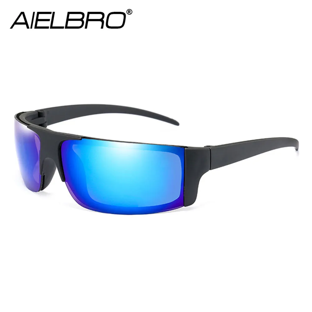 

AIELBRO New Sunglasses for Men Polarized Cycling Glasses Men's Bicycle Glasses Sports Lenses Men's Sports Glasses