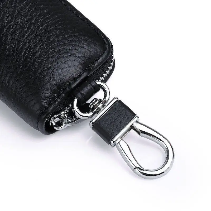 NEW High Quality Genuine Leather KeyChain Unisex Key Bag Slim Car Smart Housekeeper Mini Small Keys Case Pouch Car Key Holder