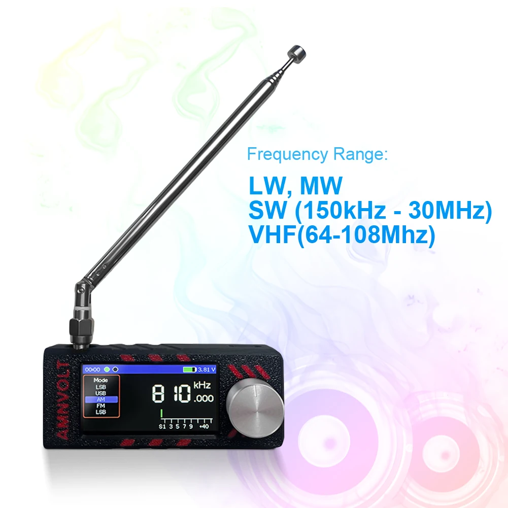 SI4732 LSB USB AM FM Radio FM/AM con antenna Mini radio tascabile HF SW MW VHF Radio Radio portatile