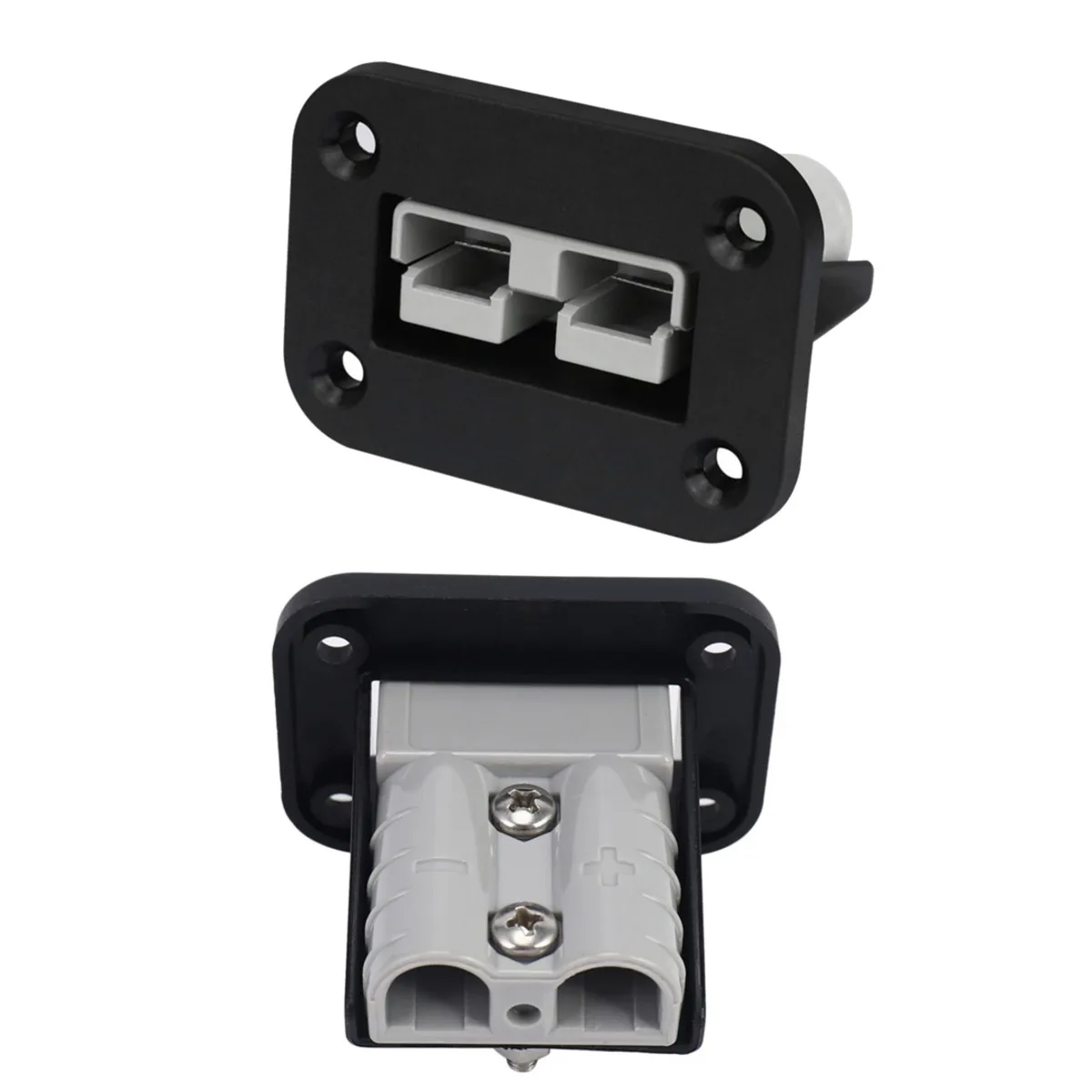 12V 24V Flush Mount Car Anderson 50A Current Socket Cigarette Lighter Socket Install Bracket Recharge Panel Kit