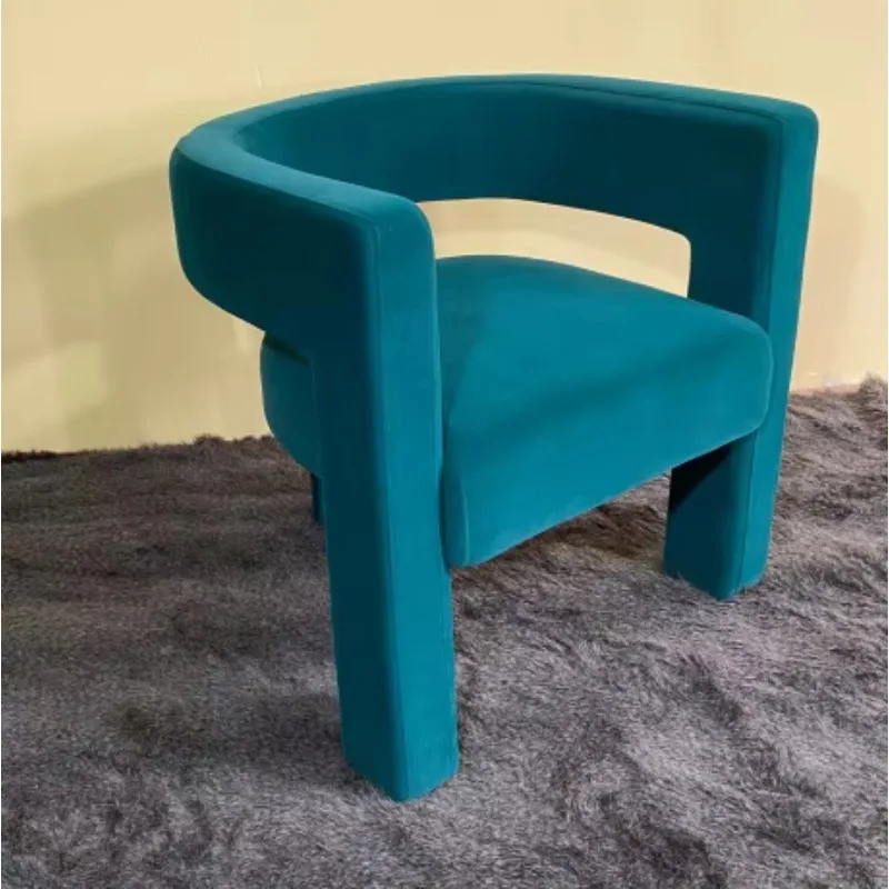 Luxury Furniture Fabric Wood Barrel Chair Single Side Chair Leisure Chair Armchair for Leisure