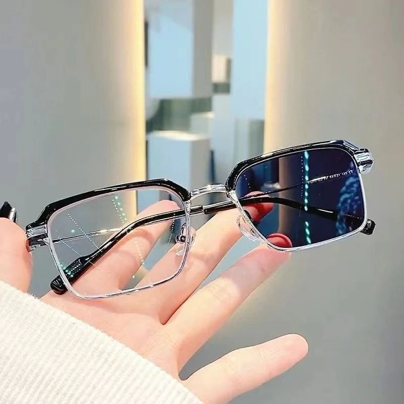 1pcs Unisex Photochromic Browline Sunglasses, Day & Night Use for Driving and Fishing.