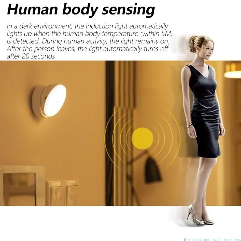 

581C Motion LED Night Light Wall Lamps for Corridors Bedroom Decoration