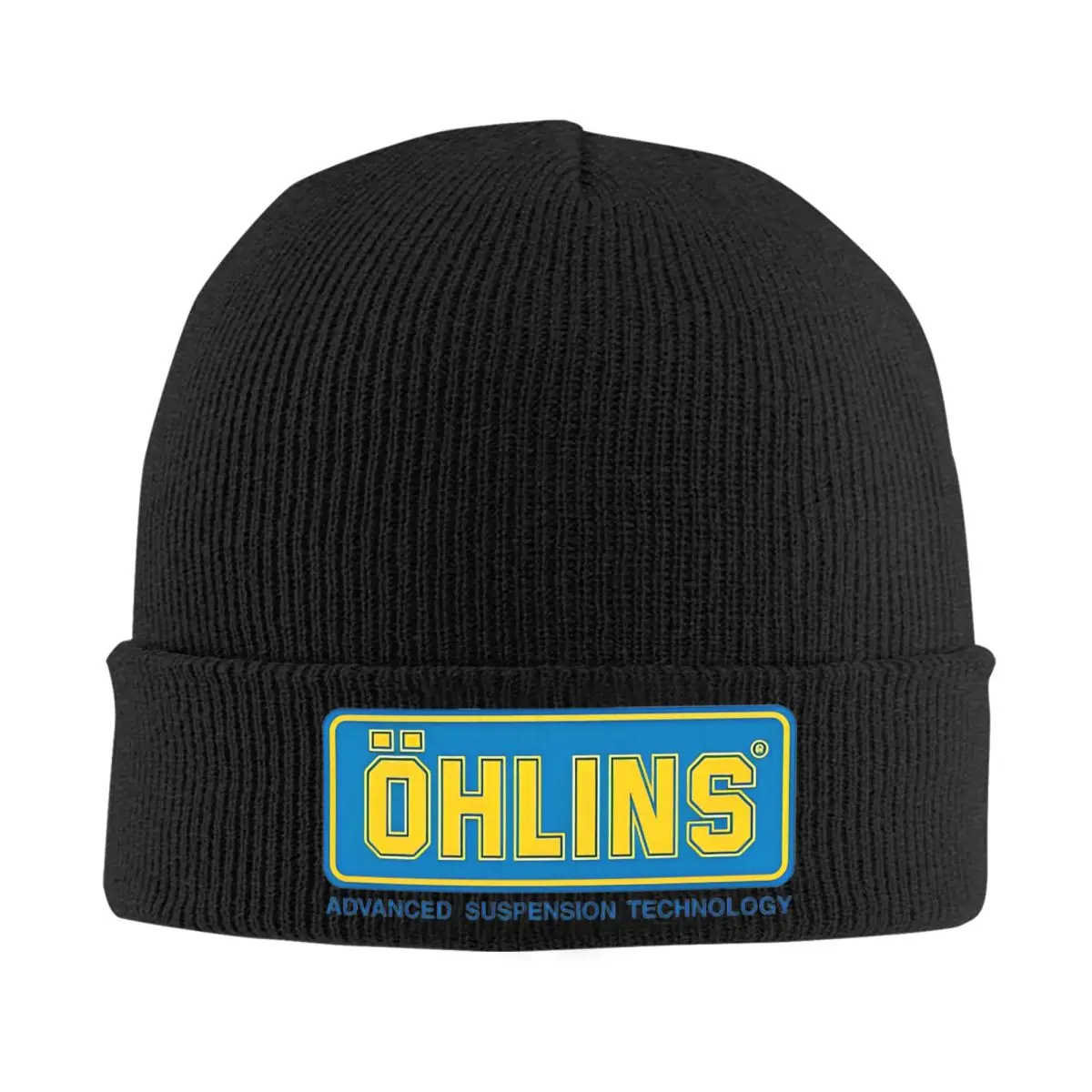 Ohlins Car Motorcycle Sport Racing Knitted Caps Women's Men's Skullies Beanies Winter Hats Acrylic Hip Hop Cap