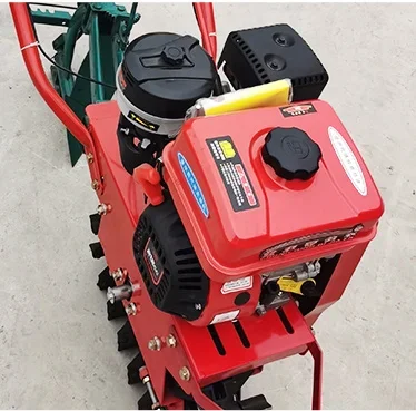 7HP 8HP Chain track tiller Multifunctional Chain Track Micro Tillage Machine Mini Rotary Tiller Gasoline Power Tiller