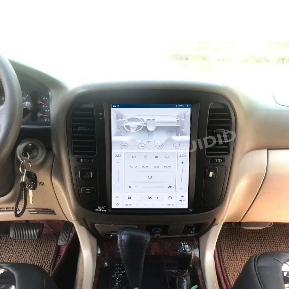 Wireless CarPlay For Toyota Land Cruiser 100 LC100 1999-2002 Car Radio Multimedia Android14 Auto Tesla Screen Player Bluetooth4G