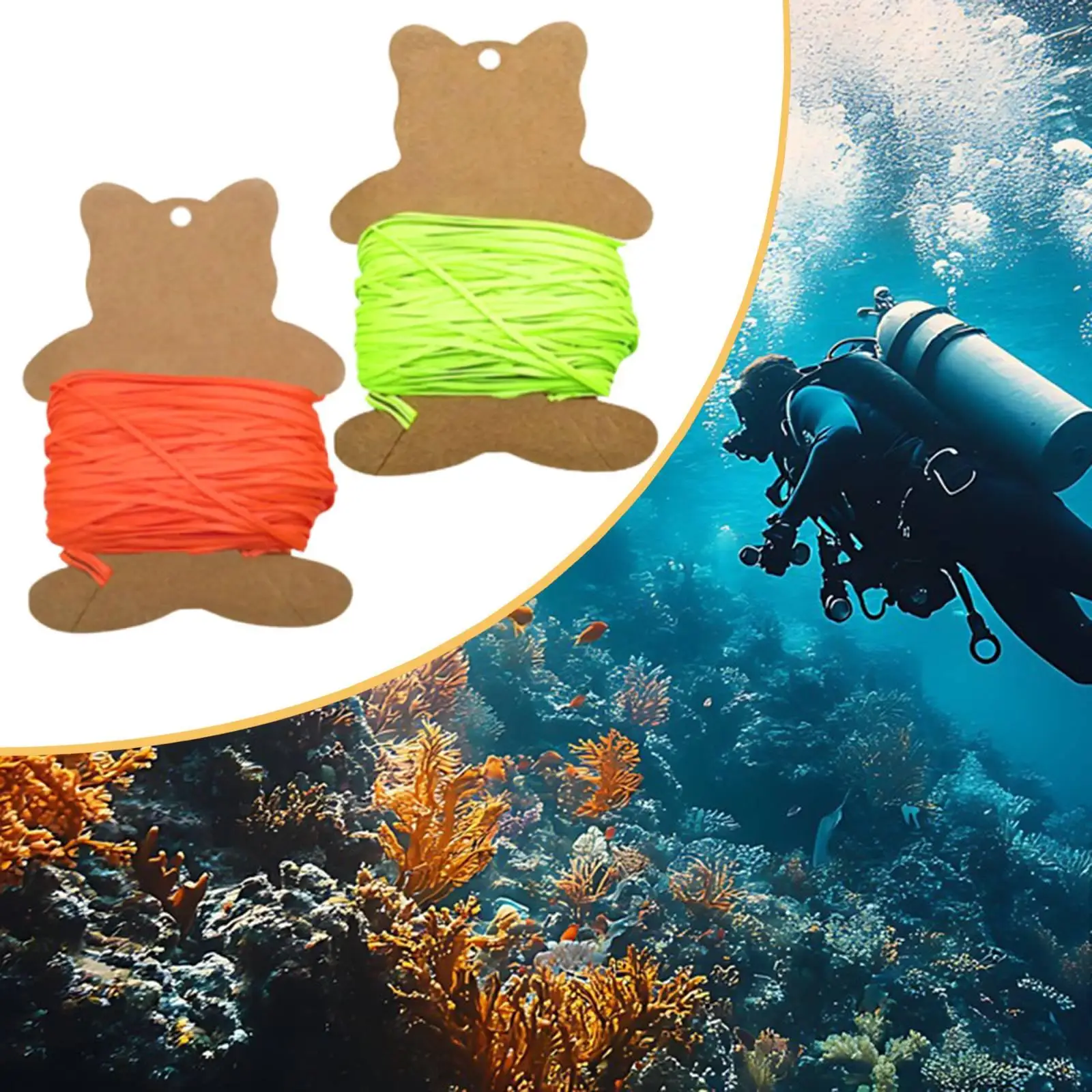 High Strength Scuba Line Nylon Flat Line Diving Reel Accessories Replacement for Underwater Sports view 6