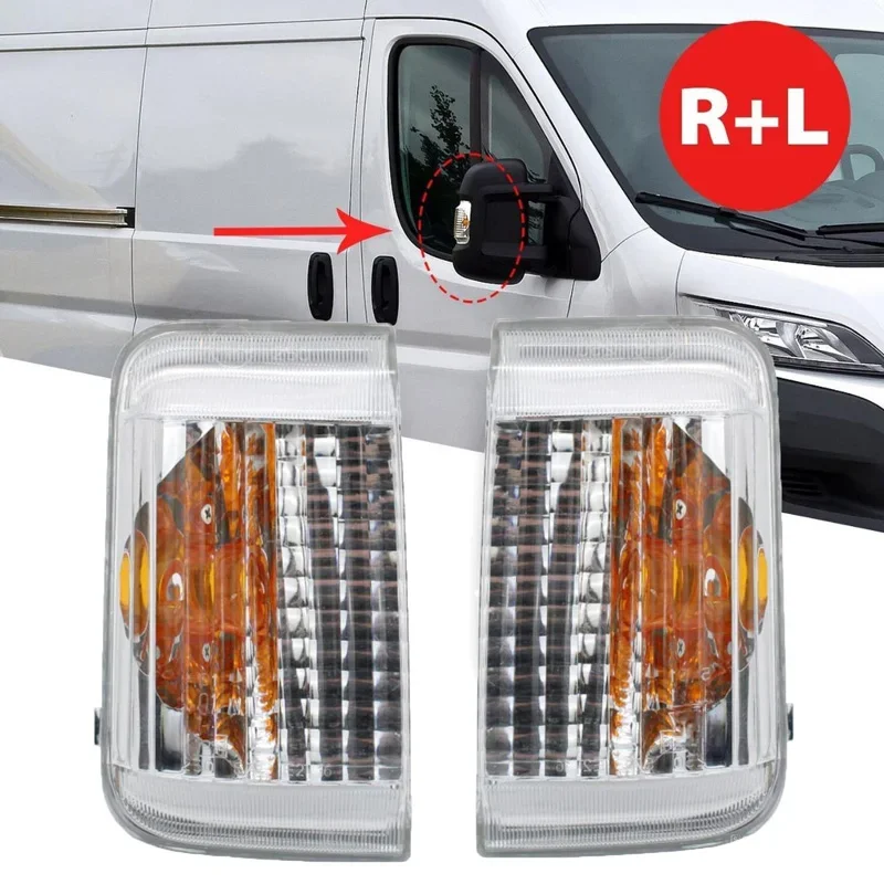 Car Wing Mirror Indicator Lens Accessories For Peugeot Boxer Citroen Jumper Fiat Ducato 2006-2022 Turn Signal Housing 71748254 view 6