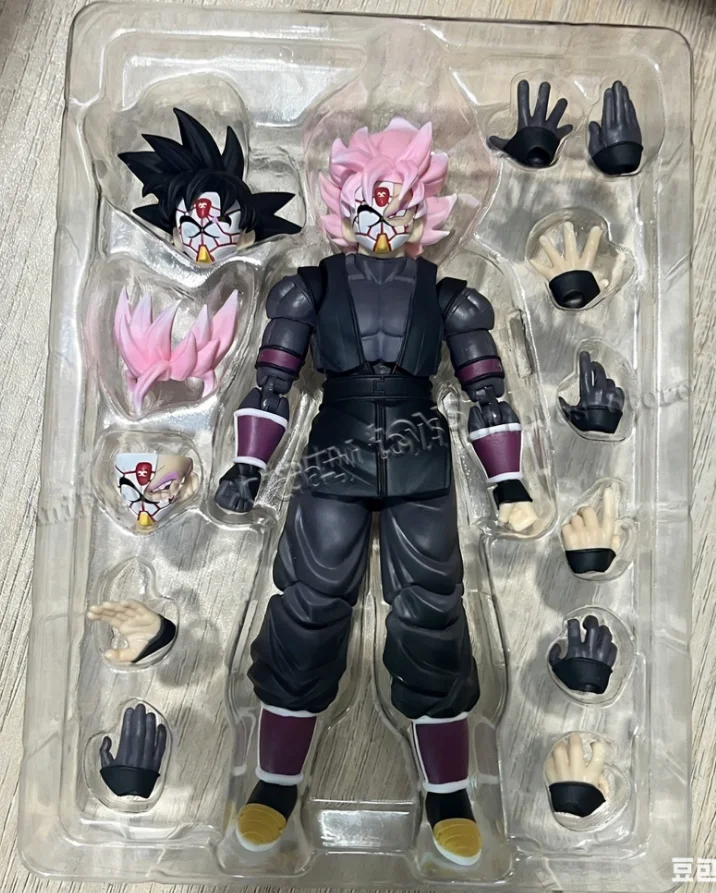 

In Stock Dragon Ball Demoniacal Fit DF Ultimate Atrocious SHF Black Goku Zamasu Action Figure Toy Model Gift