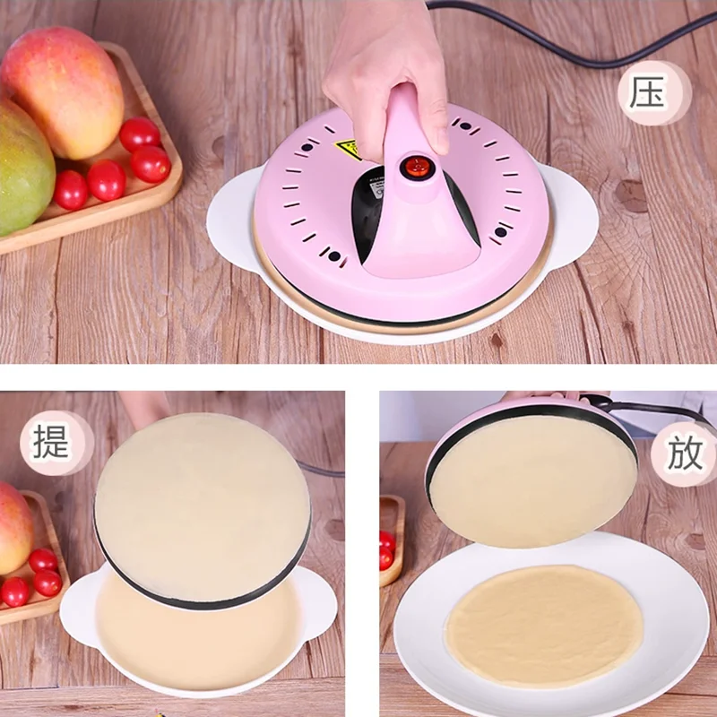 220V Electric Crepe Maker Non-stick Pancake Maker Machine Household Electric Baking Pan Easy Operation