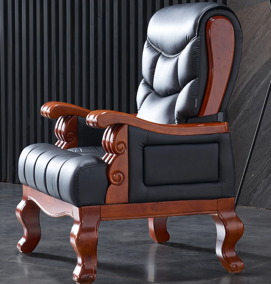 four legged， leather， office，2boss chair