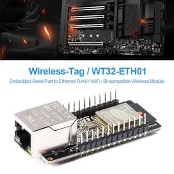 WT32-ETH01ネットワークイーサネットワイヤレスモジュール、組み込みシリアルポート、rj45モジュールアクセサリー、wt32 eth