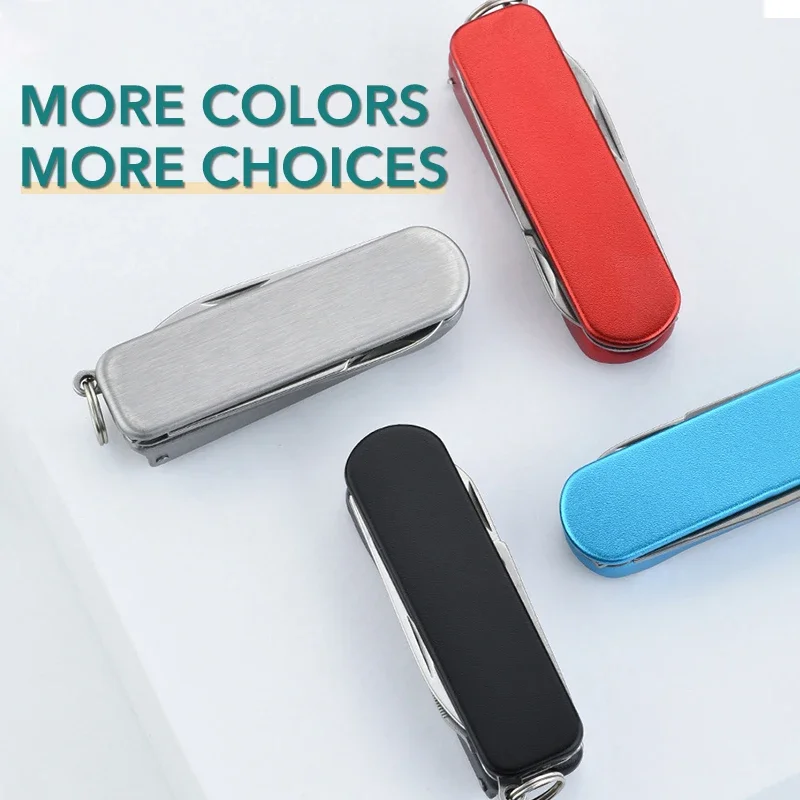 กรรไกรตัดเล็บแบบพับได้ 4 in 1 อุปกรณ์ทำเล็บมือและเล็บเท้า ตัดเล็บสแตนเลส อุปกรณ์อเนกประสงค์