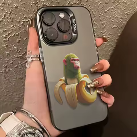 Chimpanzini Bananini Funny Monkey Phone Case For Samsung Galaxy A14 A15 S21 S22 S23 S24 5G FE Plus Ultra A25 A35 A52 A53 A54 A55