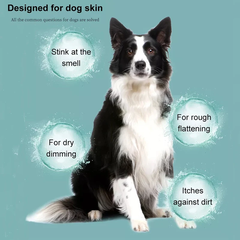 Pet Shampoo for Dogs Dry Skin amp Itch Relief Anti-flea Bath Wash Pet Shower Anti Ticks Cats Hair Care Cleaning Shower Gel Soap