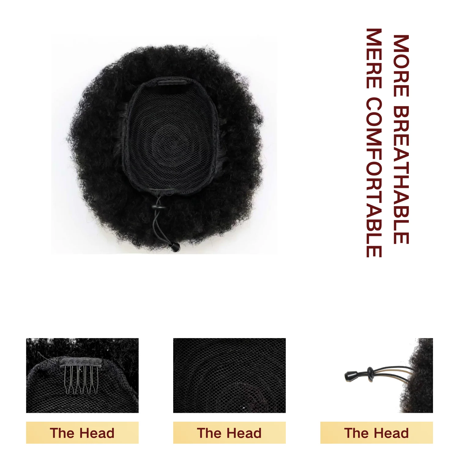 Афро-кудрявый хвостик, пучки волос, человеческие волосы, афро-пушистый шнурок, высокий пучок, на заколке, на природе, наращивание волос для женщин