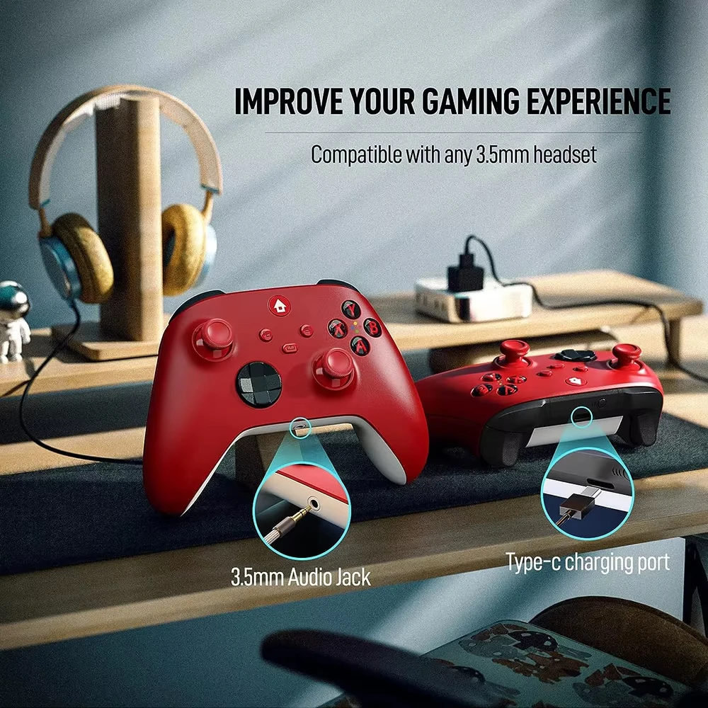 Wireless Controlller For Xbox One ,Xbox Seris S/X Pc 2.4G Gamepads With Six Axis/Dual Vibra/Hall Effect Pc Joystick consolas