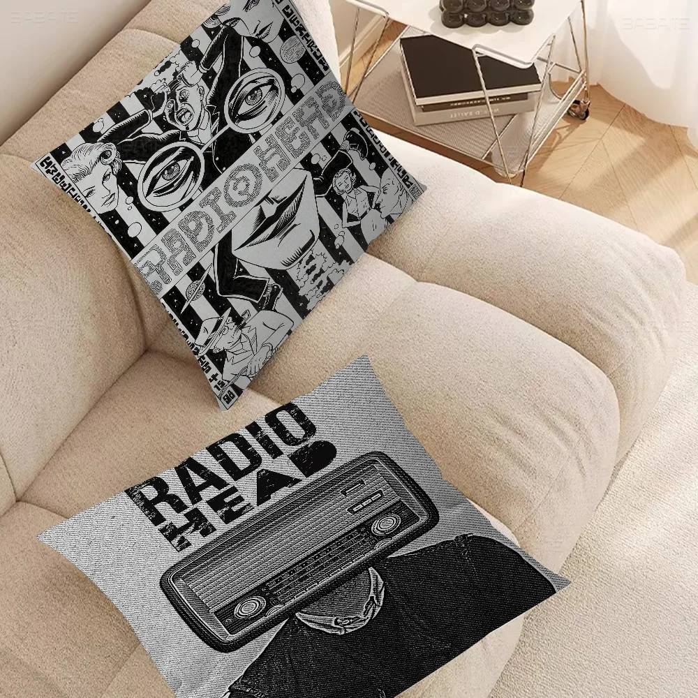 

British Band Radiohead Pillow Gifts Home Office Furnishings Bedroom Sofa Car Cushion Cover Case 45x45cm